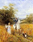 Heywood Hardy Famous Paintings - The Morning Ride